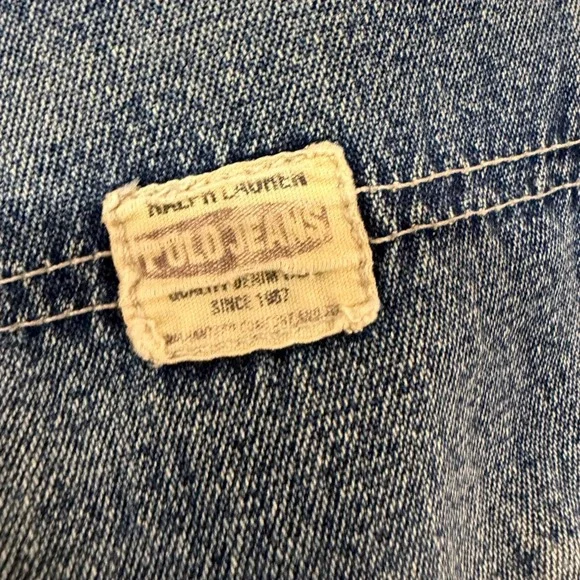 Polo Jeans Co Ralph Lauren Mens Carpenter Jeans Blue Medium Wash 32x30 Distr - Picture 4 of 7